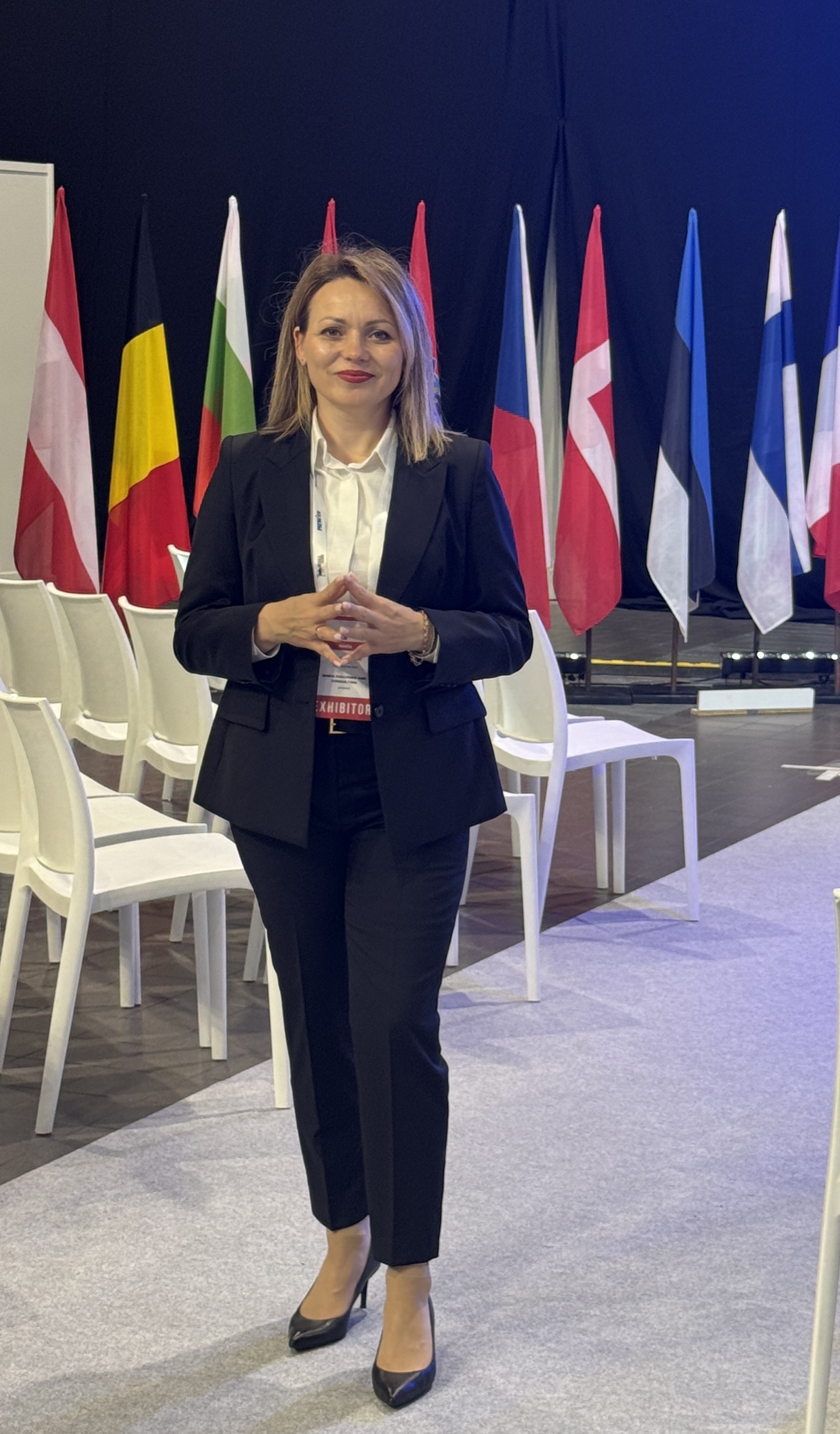 Iryna Vilgash at the REBUILD UKRAINE Construction and Energy Conference in Warsaw